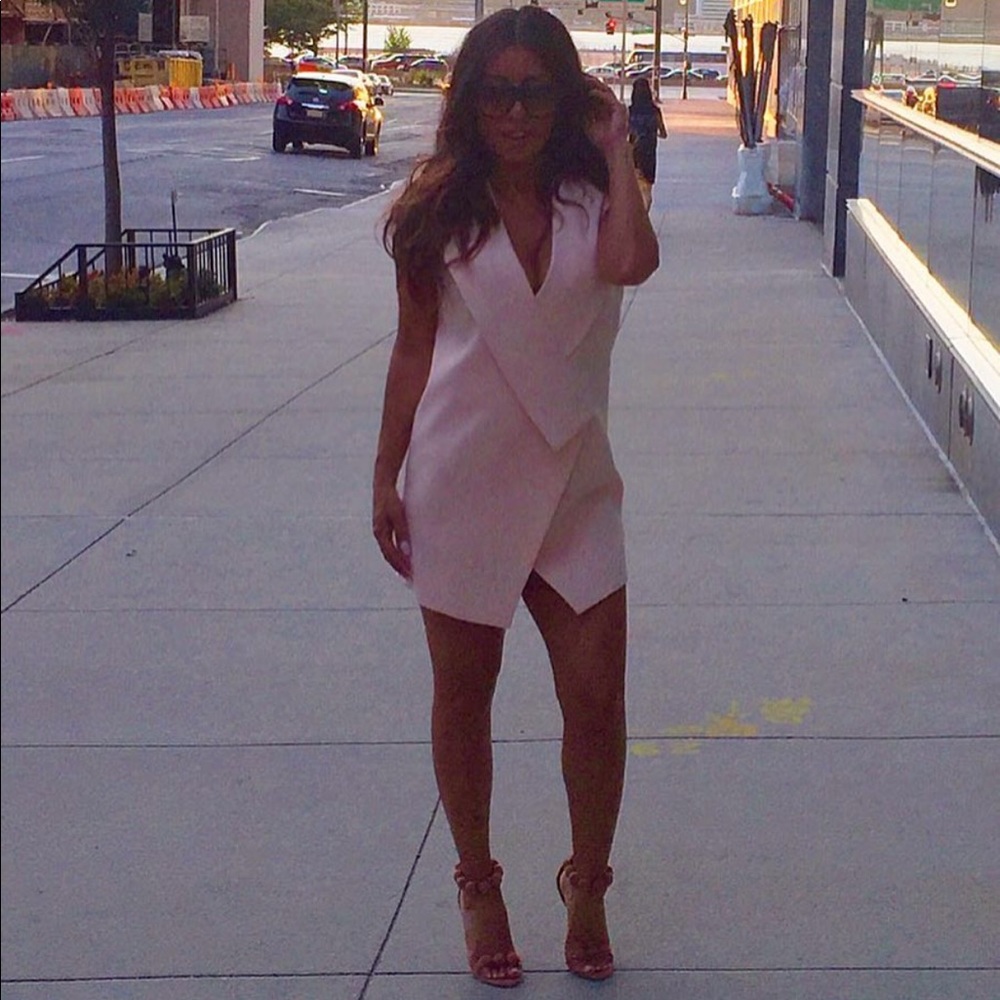 Finders Keepers Rising Sun Peach Shift Vest Dress